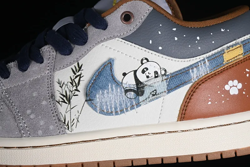 All Categories Air Jordan Jordan Series Basketball Shoes Air Jordan 1 Low Air Jordan 1 Low AJ1 Joe 1 National Treasure Panda Customized Low Bang Cultural Casual Shoes FZ5042-041